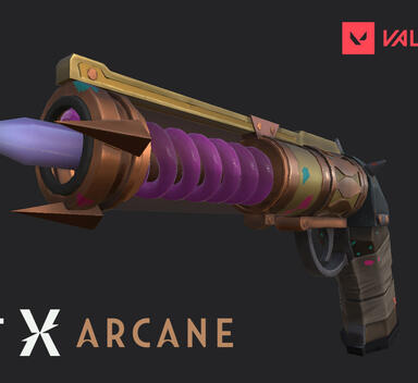 The technological Sheriff of the character named Jinx from the League of Legends game and for Arcane series. . Optimized for games